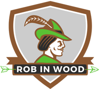 Rob in Wood Logo